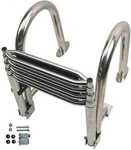 M2599 Marine MFRS Stainless-Steel Inboard Boat Ladder