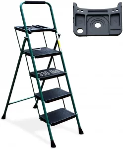 HBTower Folding Step Stool with Tool Platform - Best Light Weight ladder for interior painting