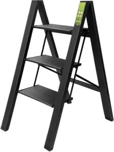 RIKADE Folding Step Stool with Wide Anti-Slip Pedal