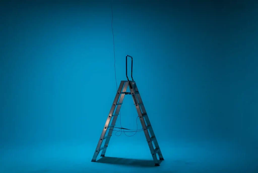 An example of how unsafe regular ladders are